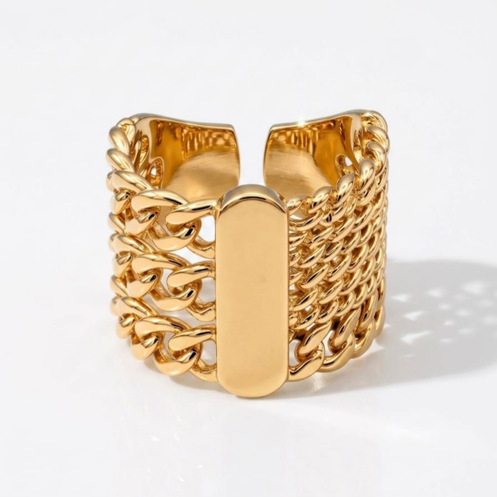 Chain Cuff Ring
