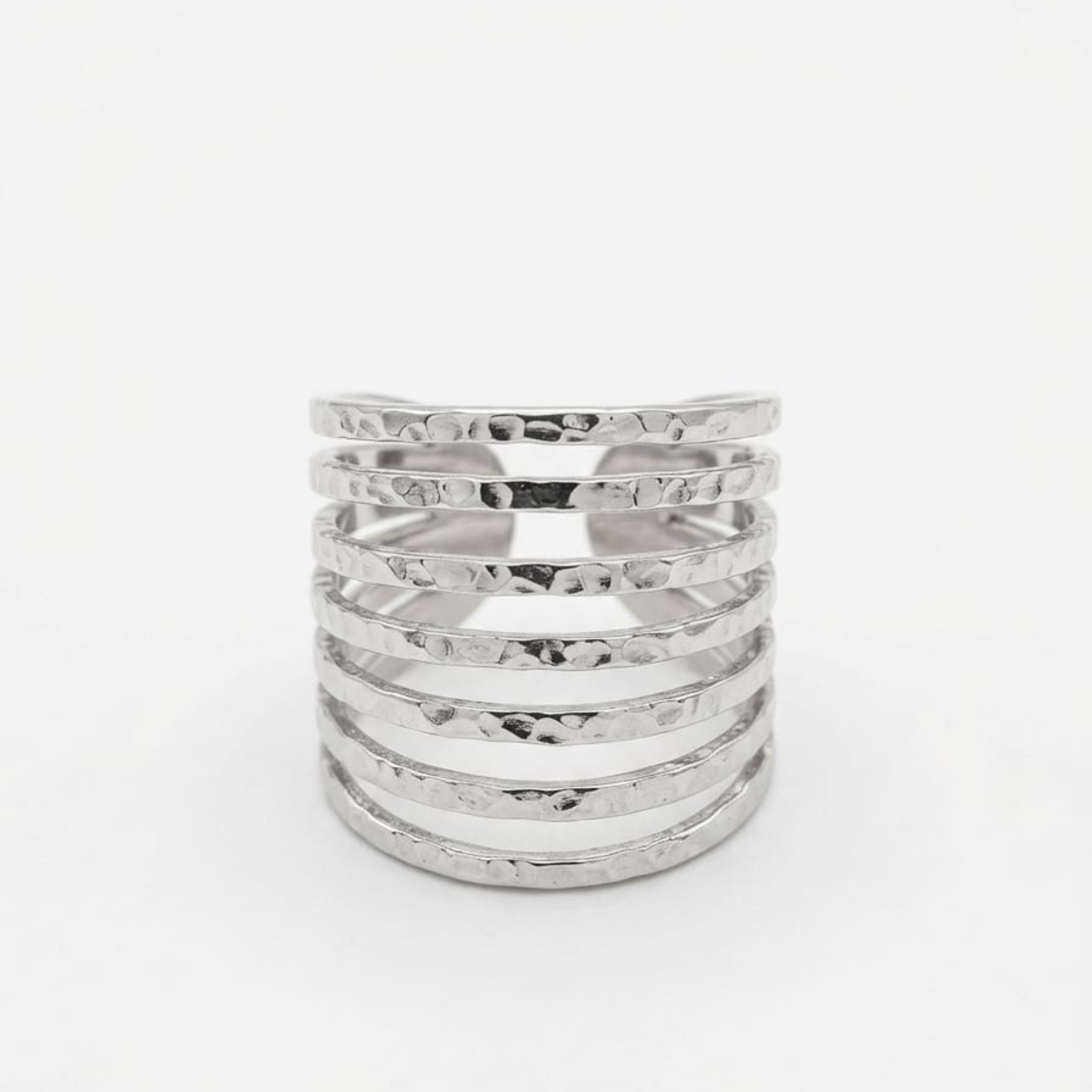 Hammered Cuff Ring