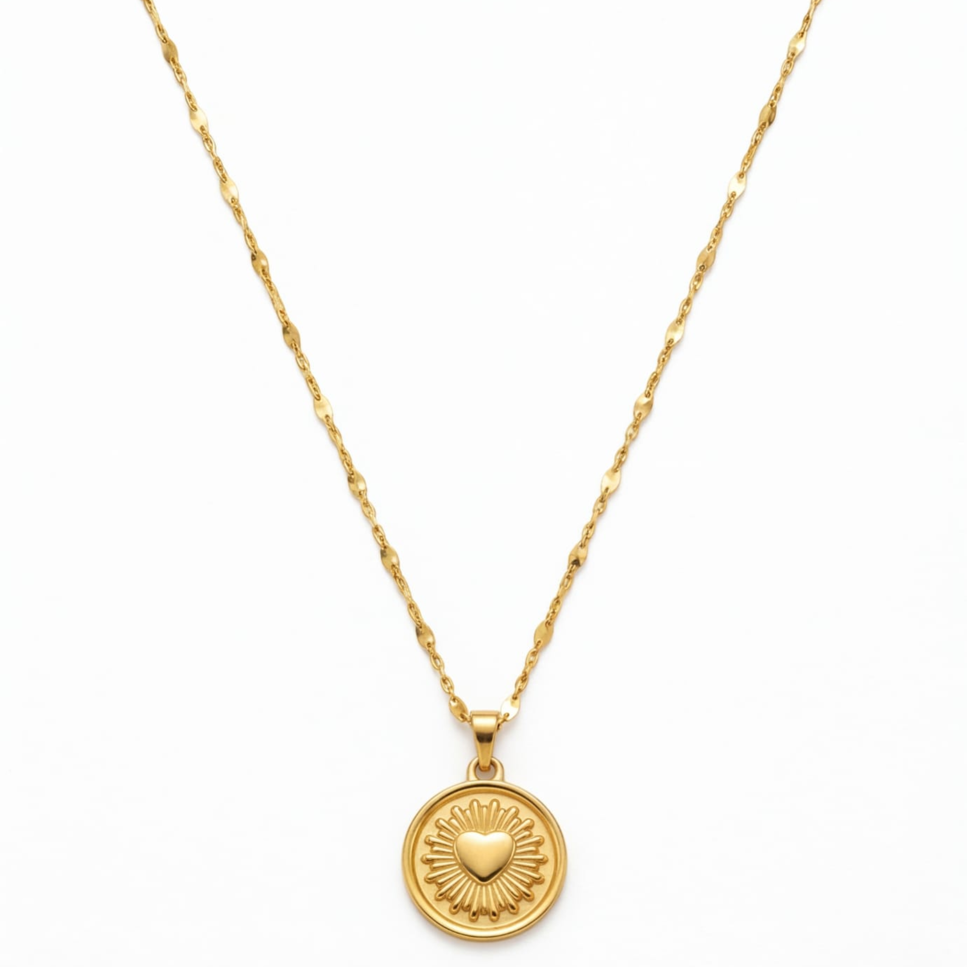 Sunburst Heart Charm
