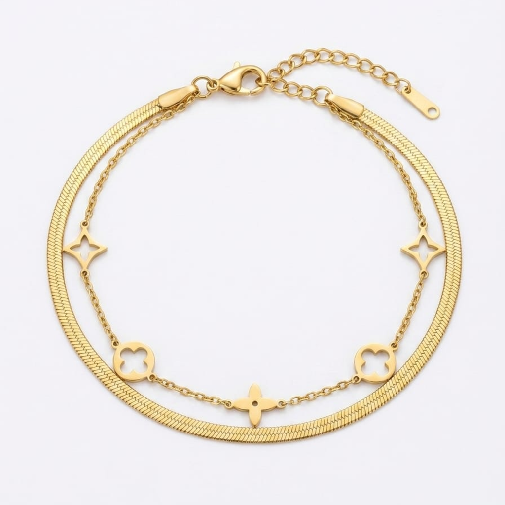 Double Charm Anklet