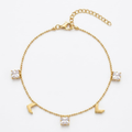 Geometric Charm Anklet