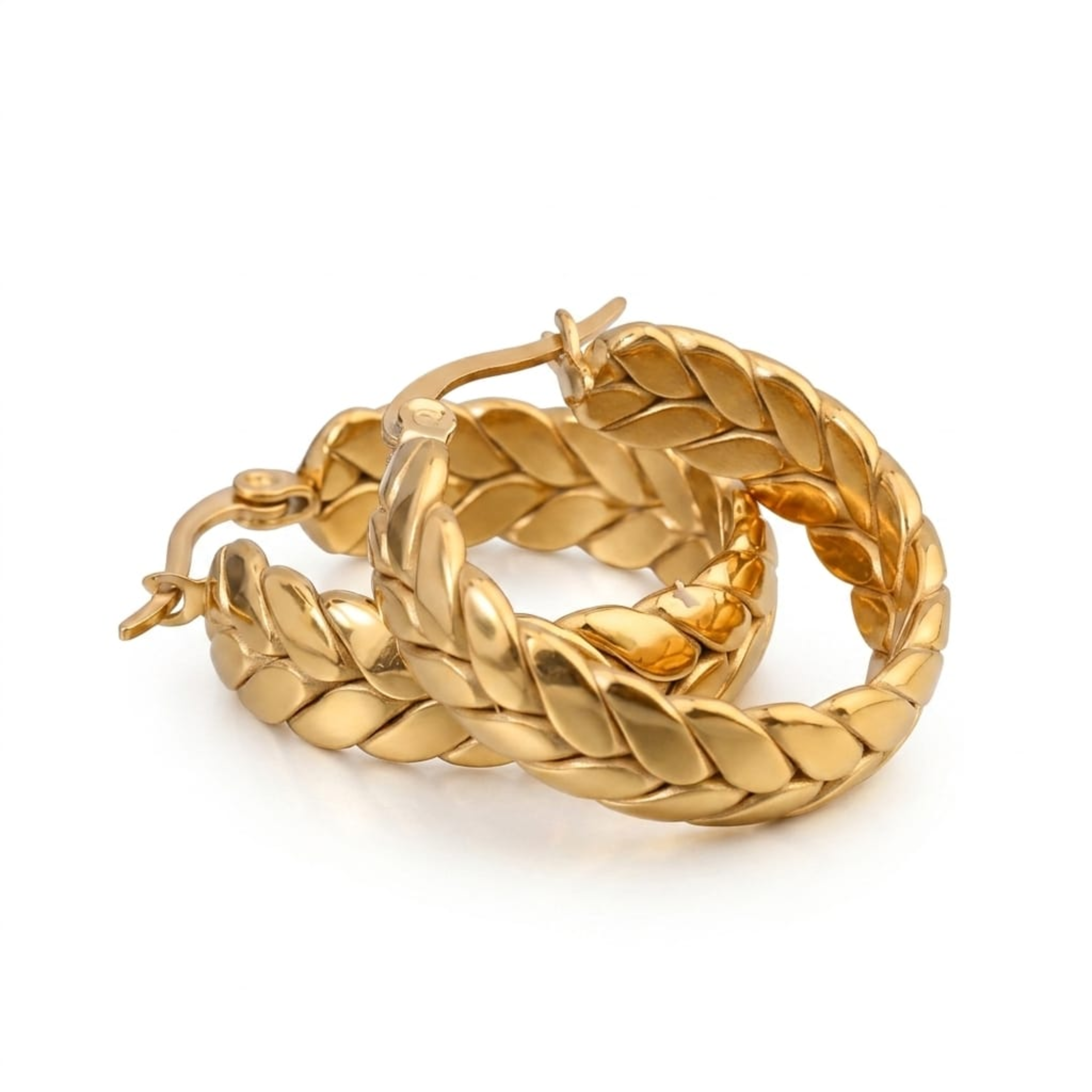 Gilded Coil Hoops