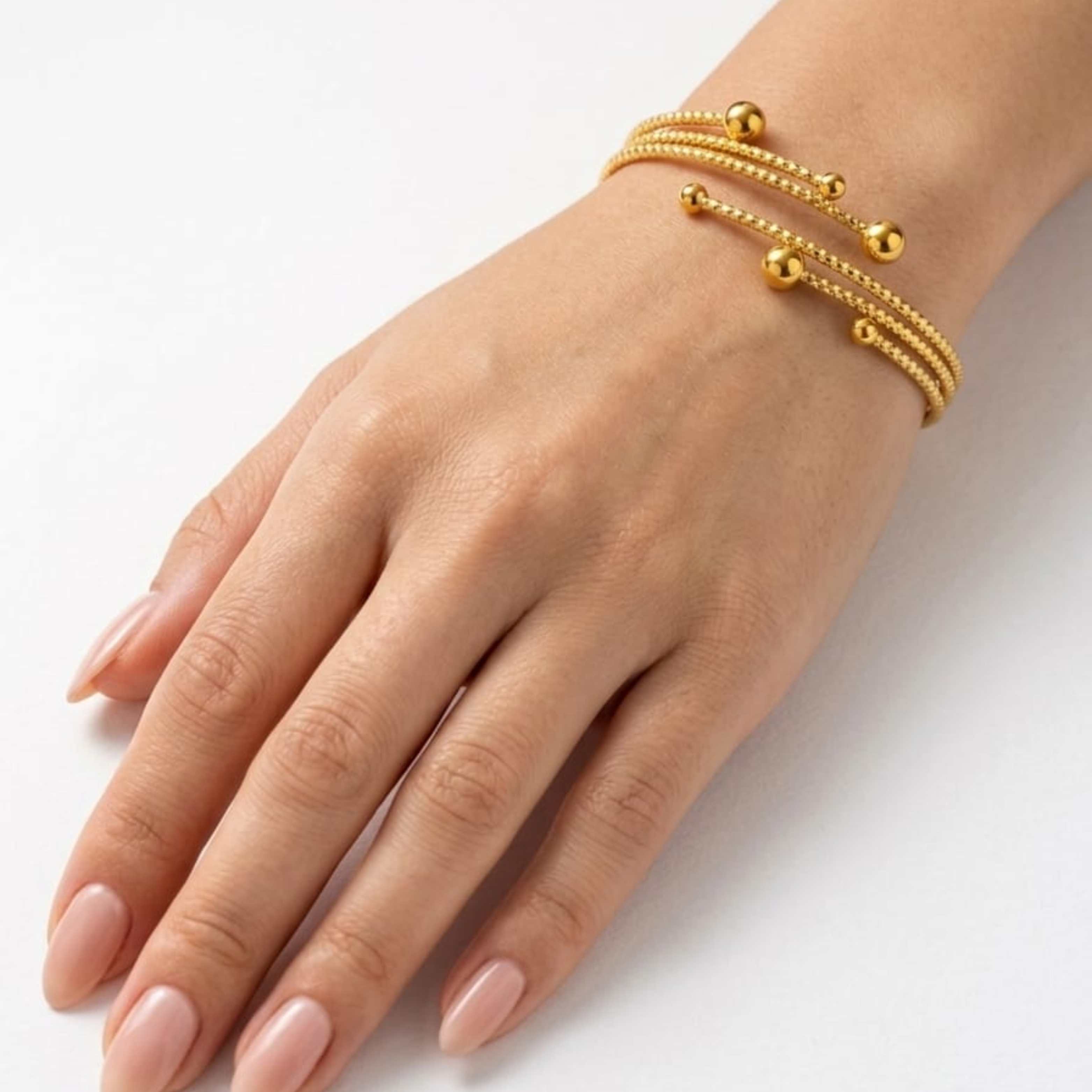 Golden Dots Bangle