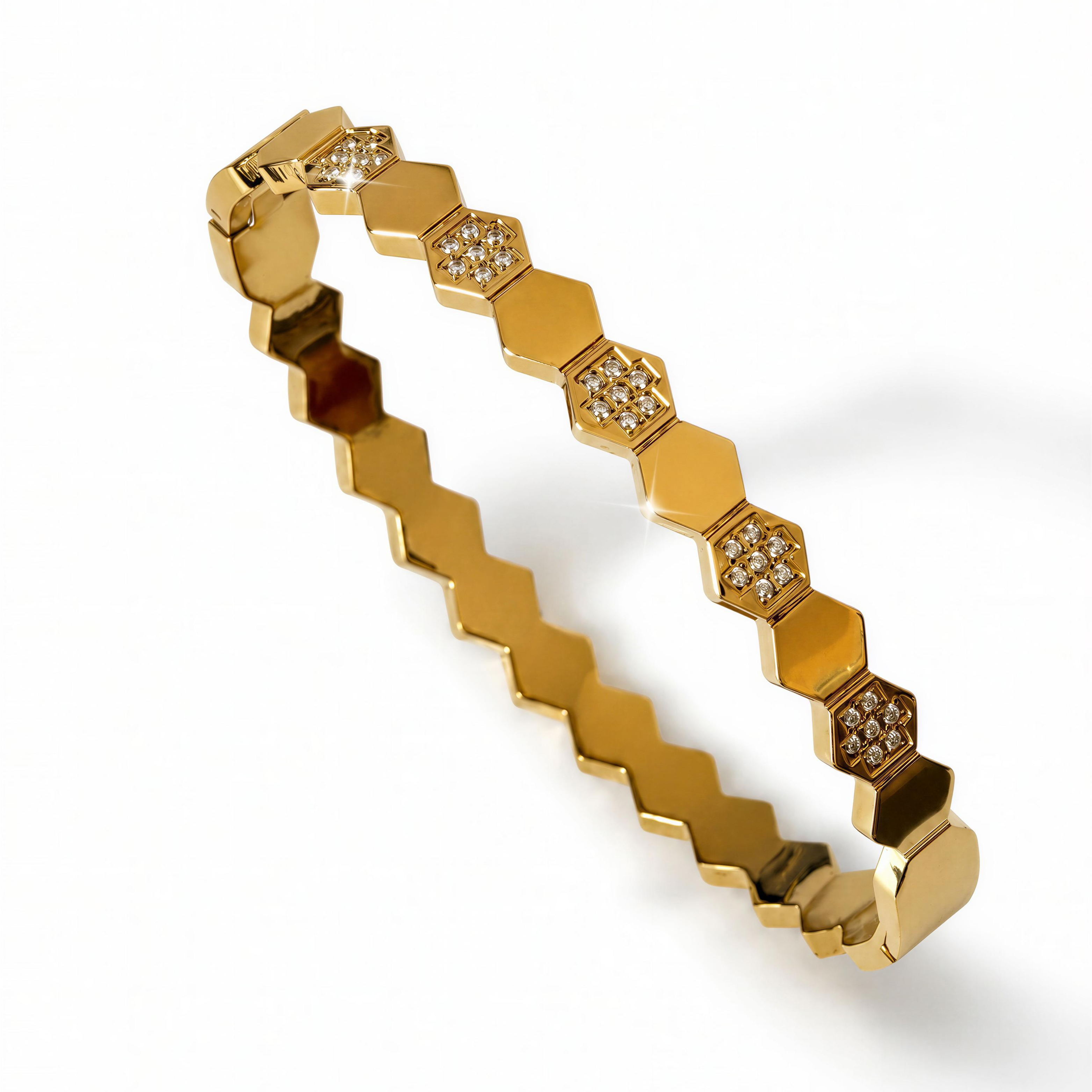 Golden Hive Bangle