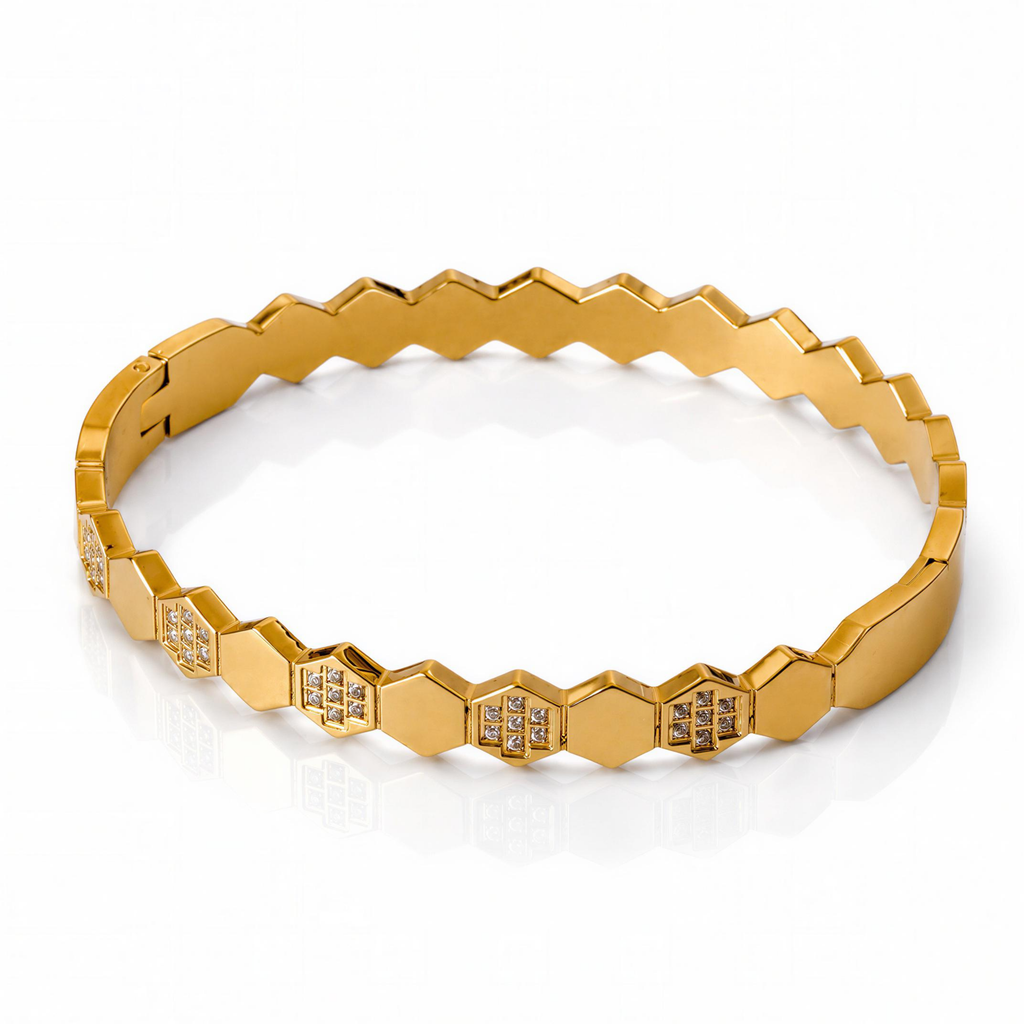 Golden Hive Bangle