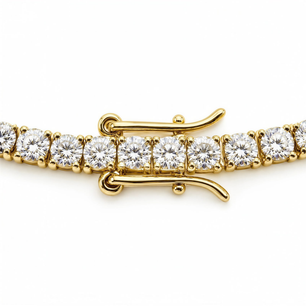 Golden Tennis Necklace