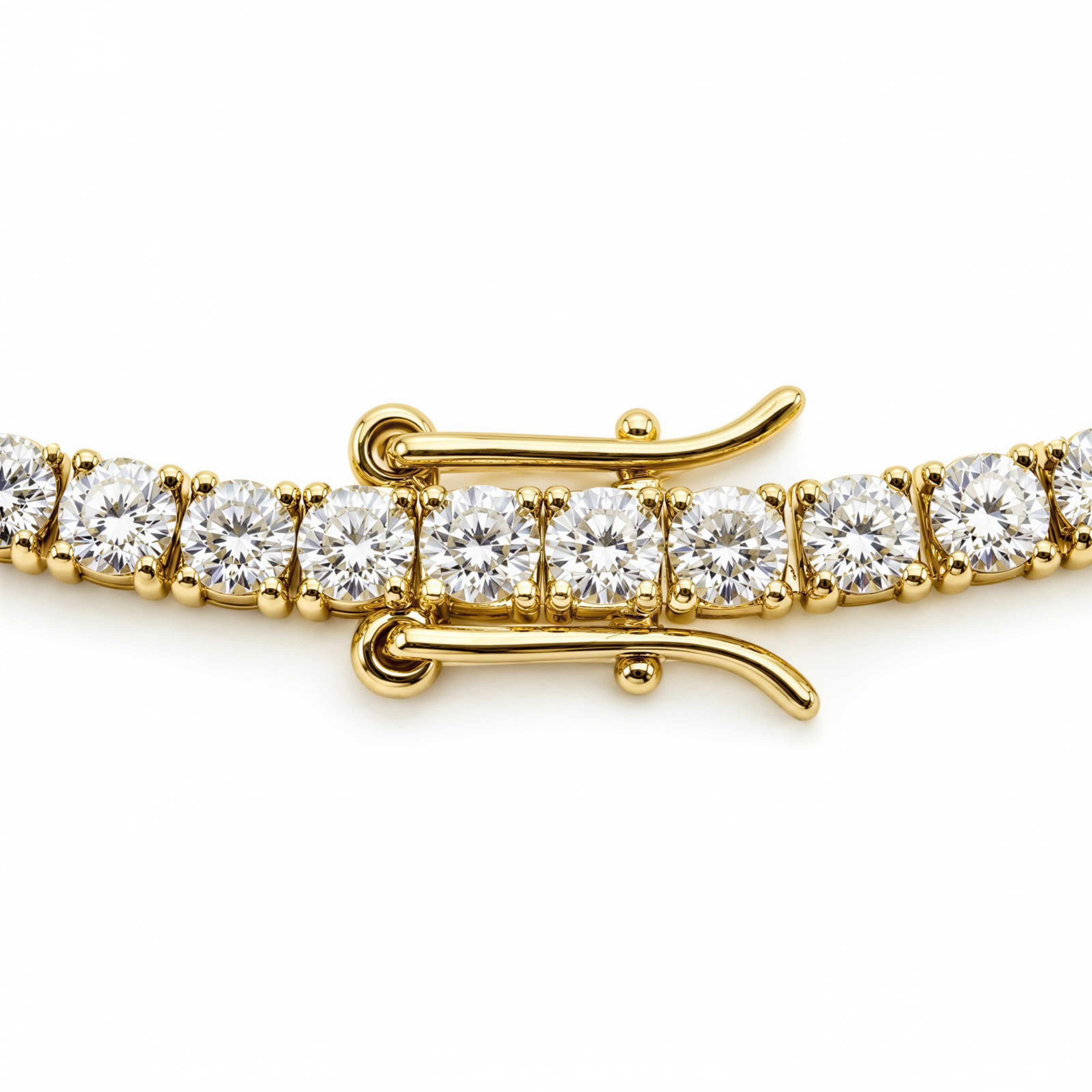 Golden Tennis Necklace