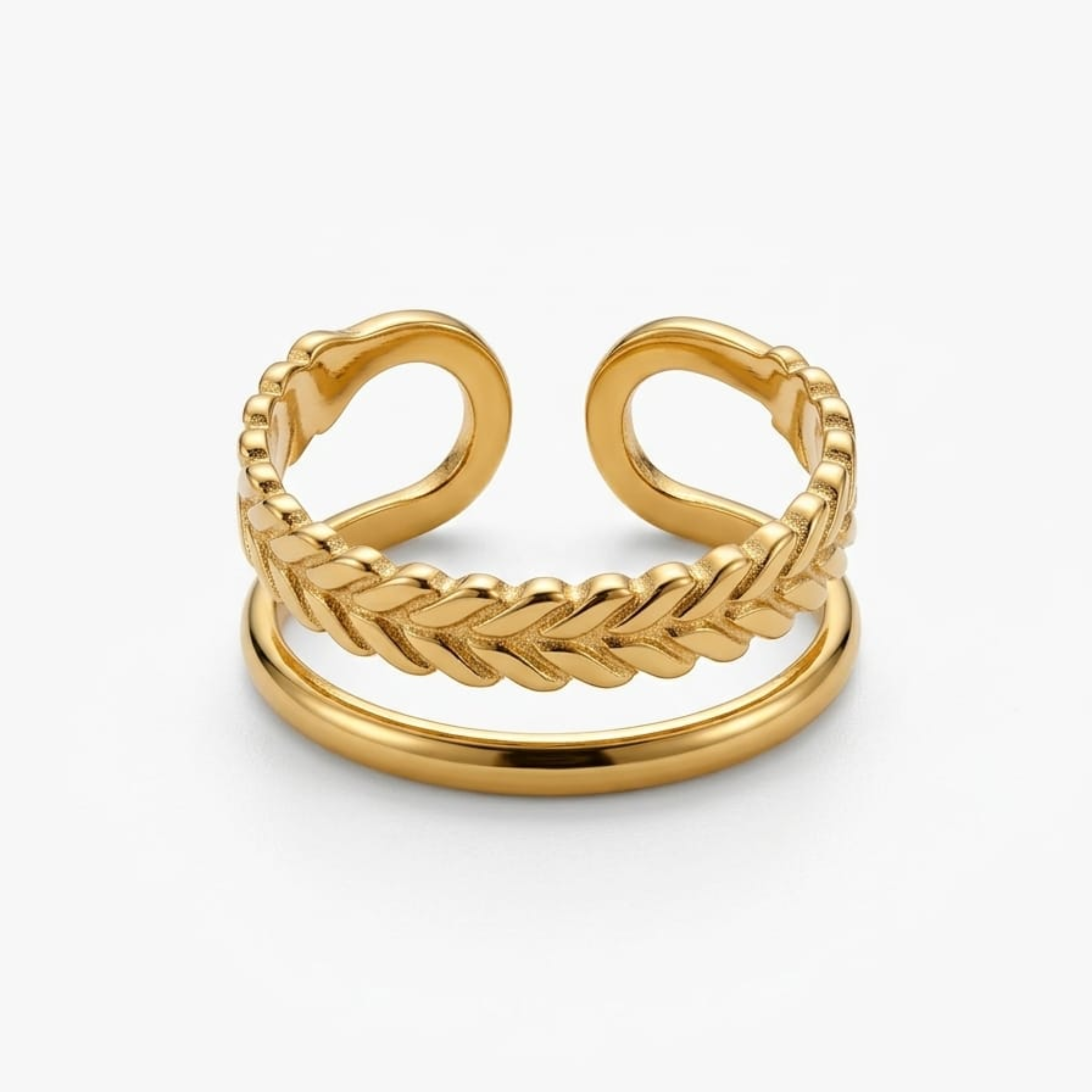 Infinity Leaves Ring