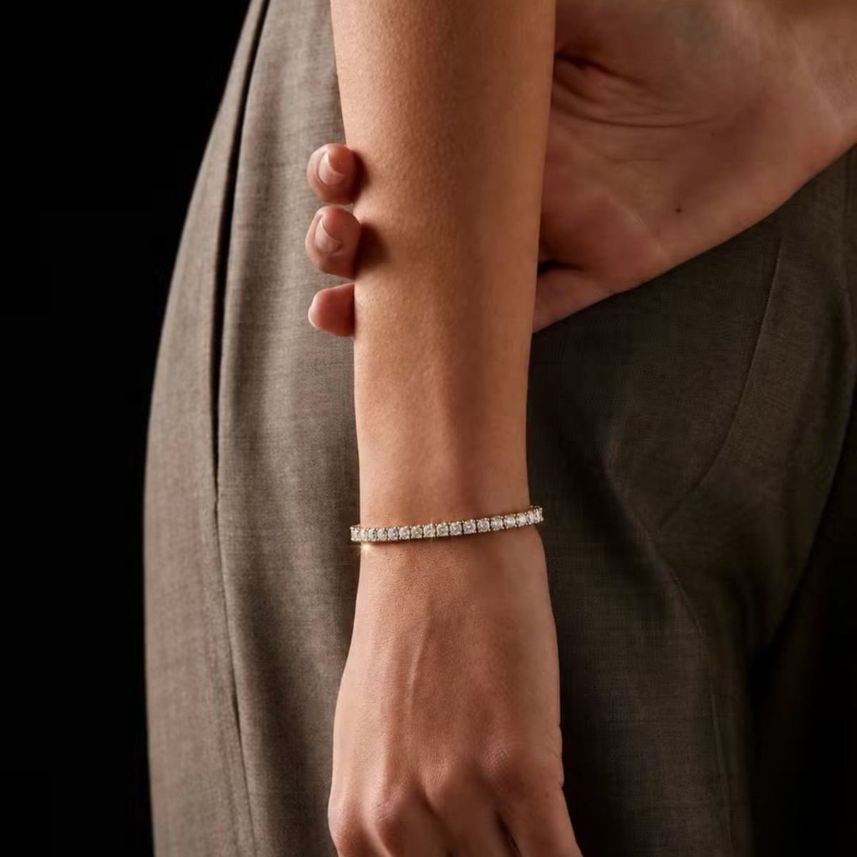 Lumina Gold Tennis Bracelet