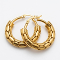 Luxe Pebble Hoops