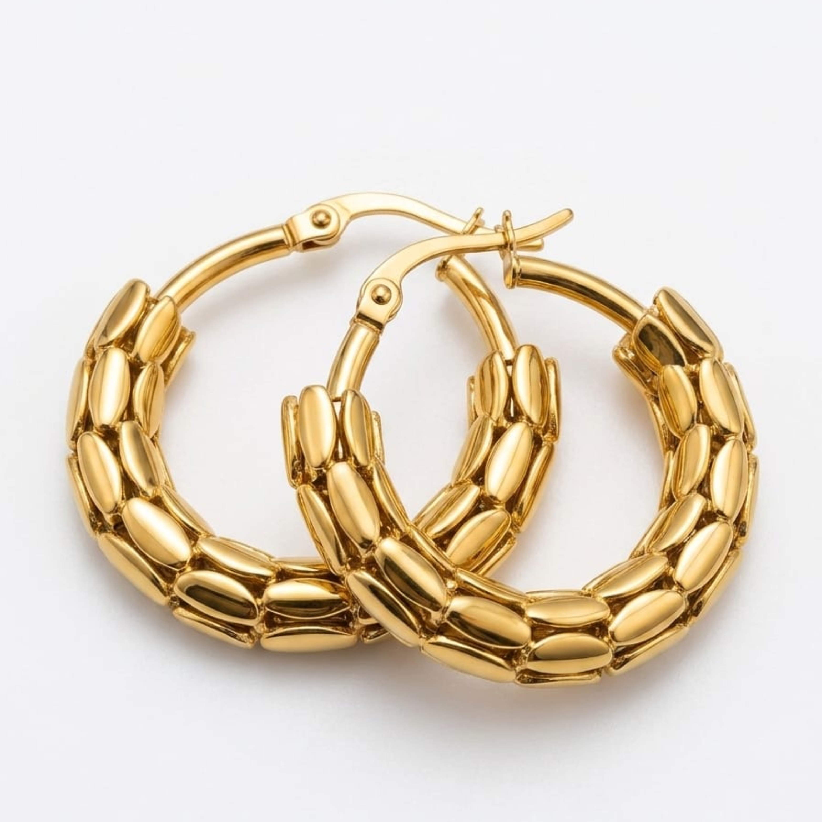Luxe Pebble Hoops