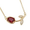 Sleeping Tulip Necklace