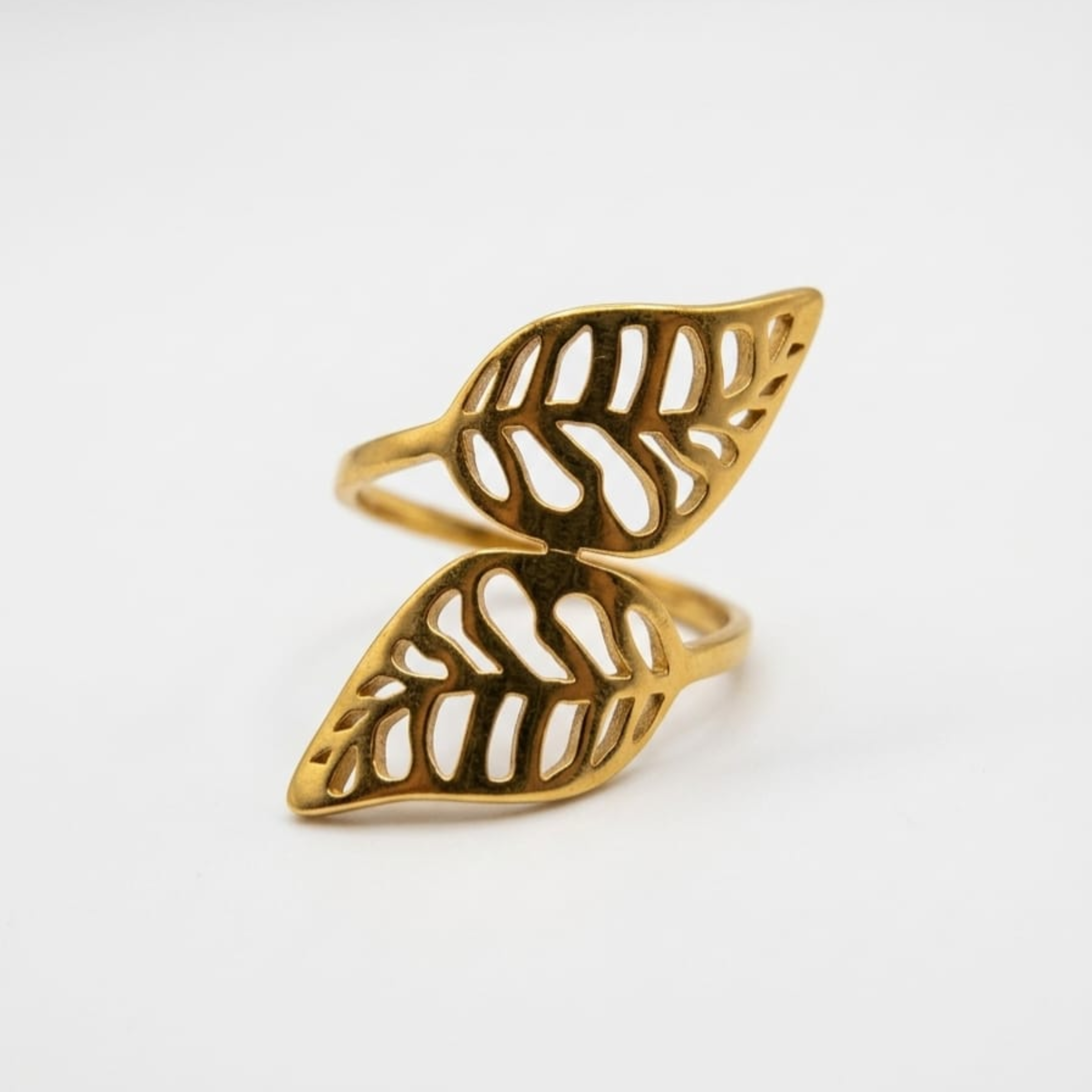 Twin Leaf Harmony Ring