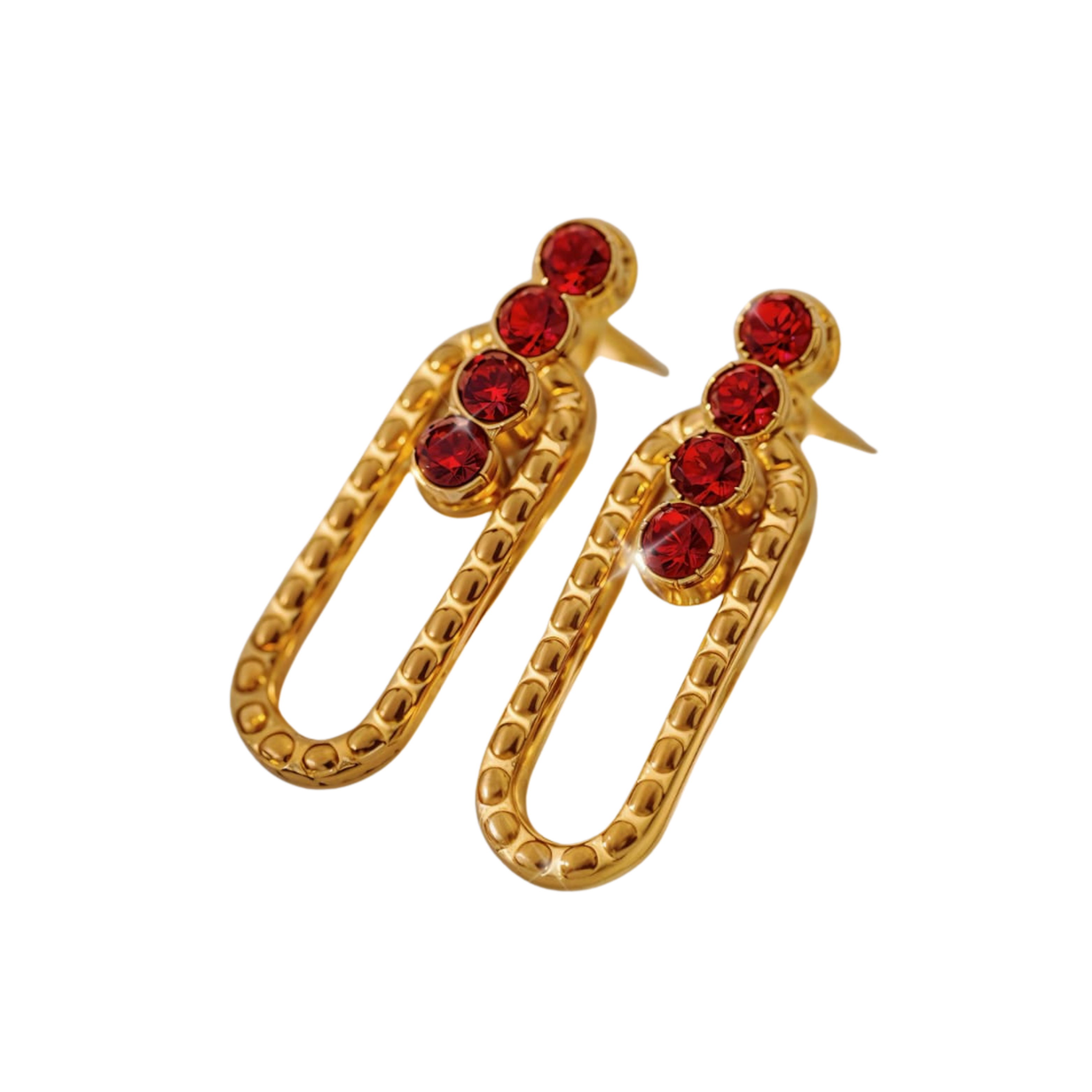 Red Aura Earrings