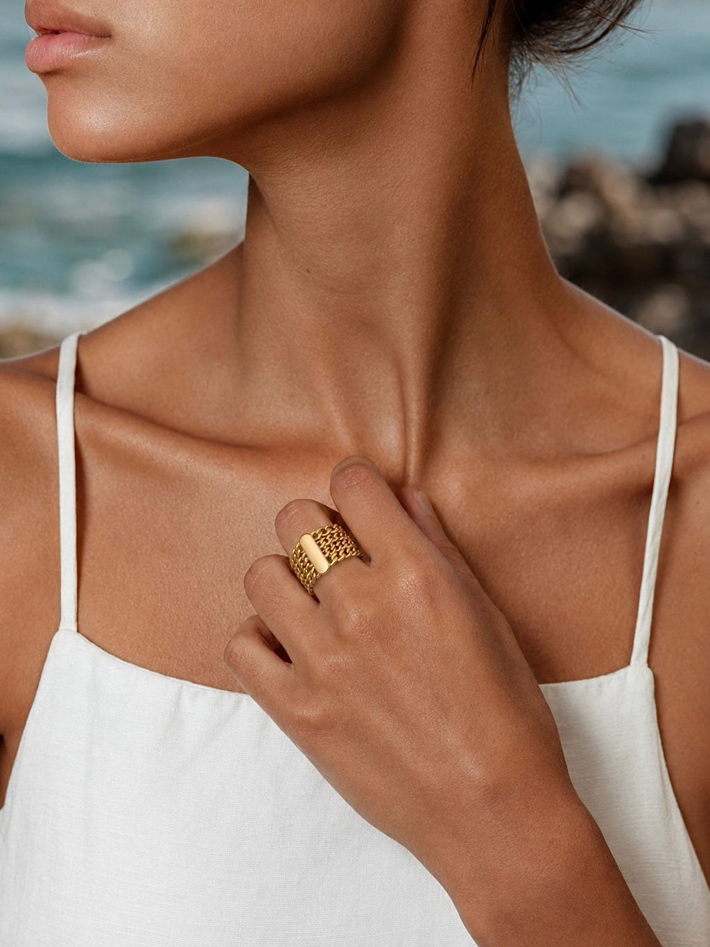 Chain Cuff Ring